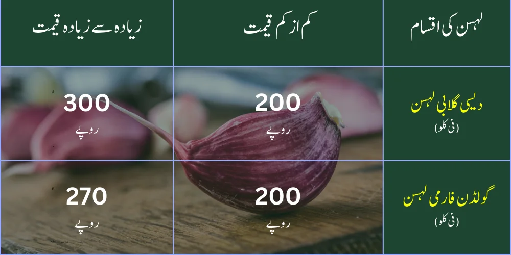 garlic price in pakistan